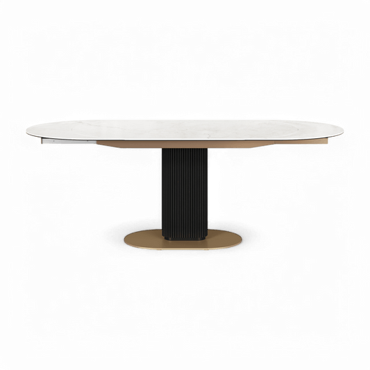 Luna Extendable Dining Table White