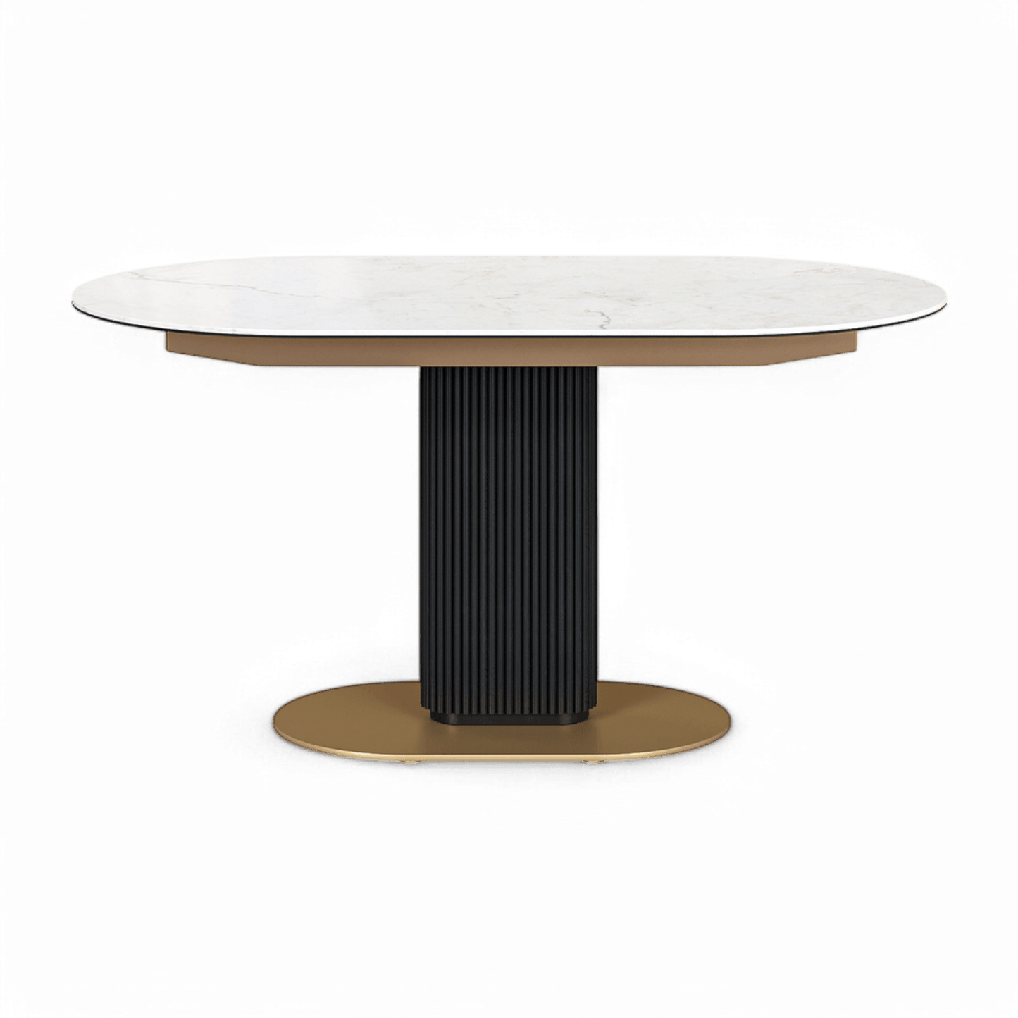 Luna Extendable Dining Table White