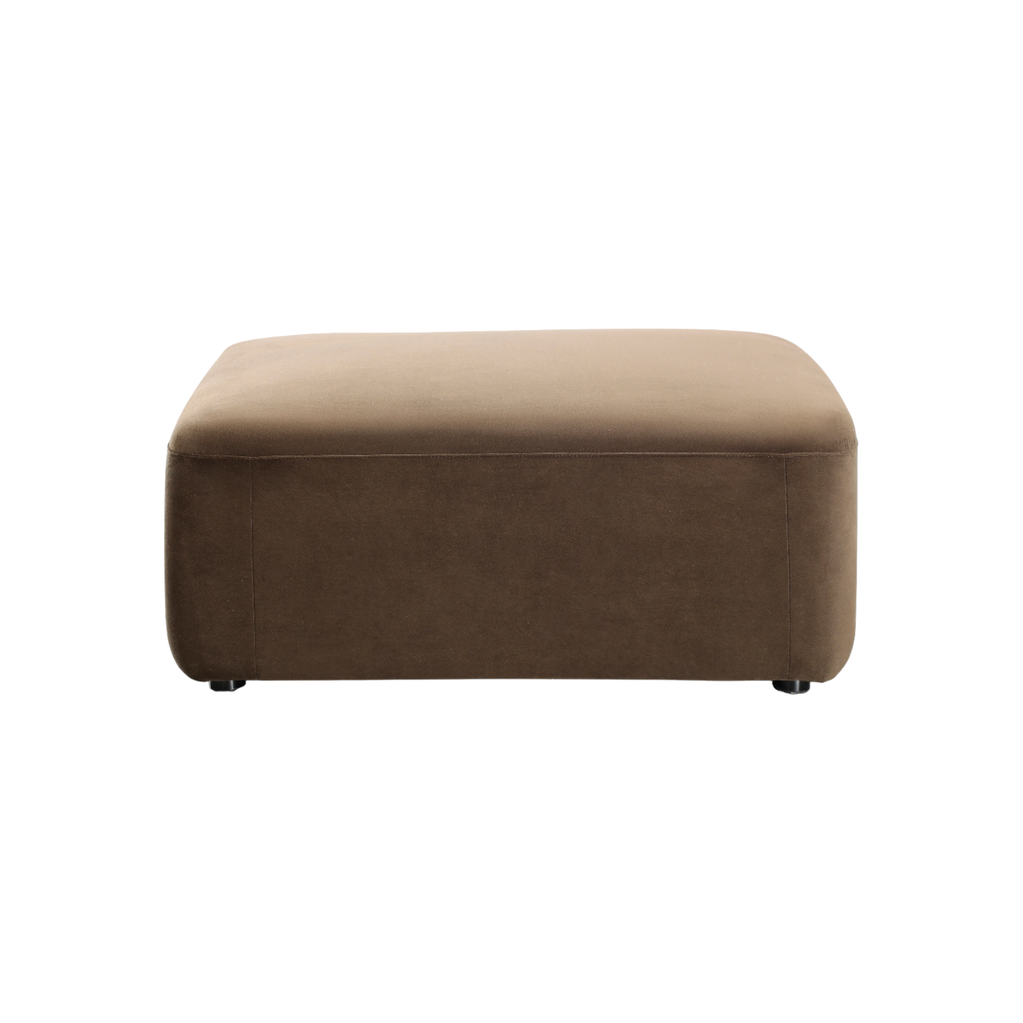Brunello Large Modular Sofa Brown Velvet