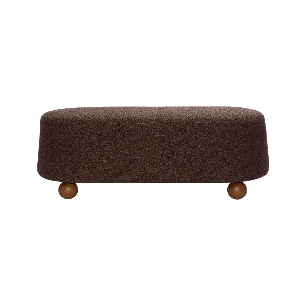 Mell Brown Boucle Bench