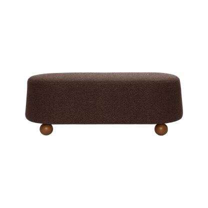 Mell Brown Boucle Bench