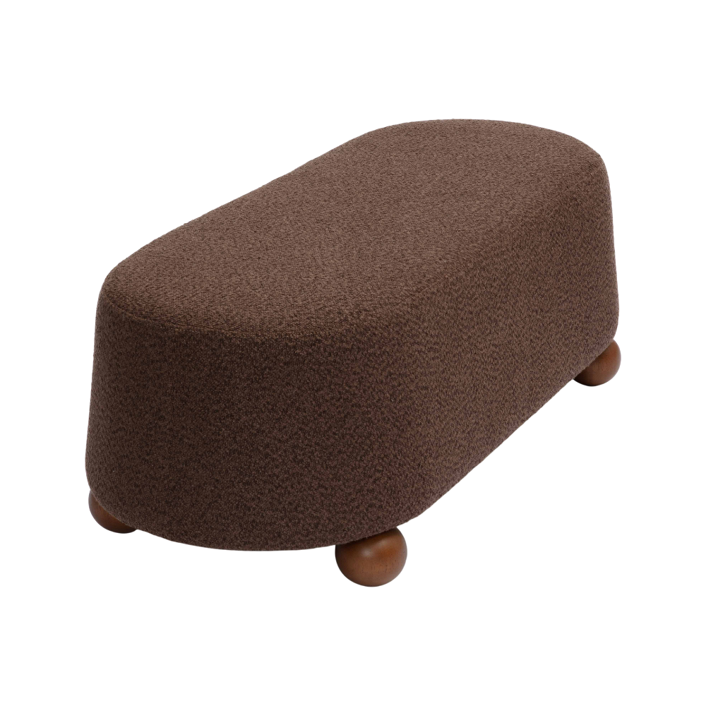 Mell Brown Boucle Bench