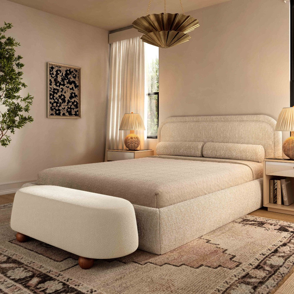 Mell Bench Cream Boucle