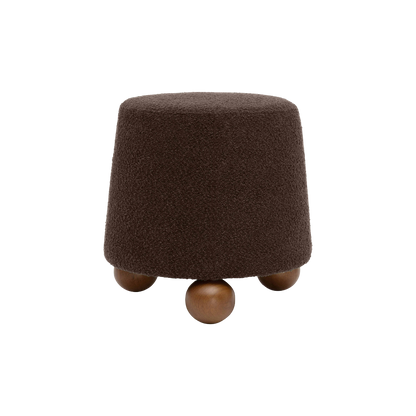 Mell Stool Brown Boucle