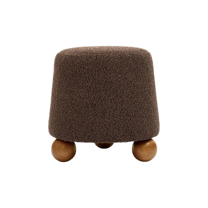Mell Stool Brown Boucle