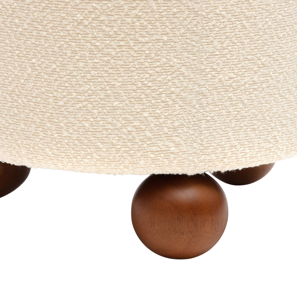Mell Stool Cream Boucle