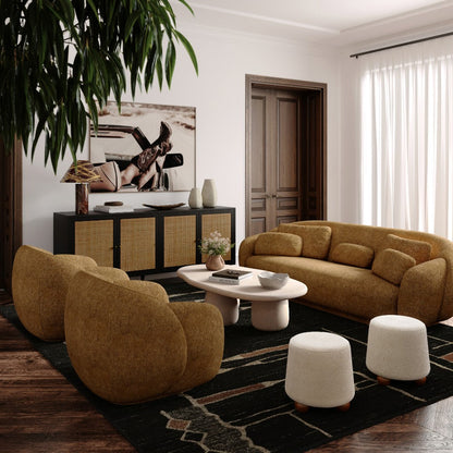 Mell Stool Cream Boucle