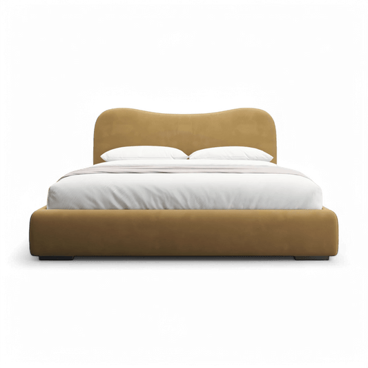 Nido Bed Camel Velvet
