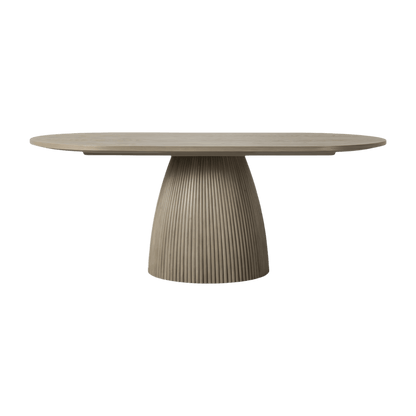 Oxford Rectangular Dining Table Greige Oak