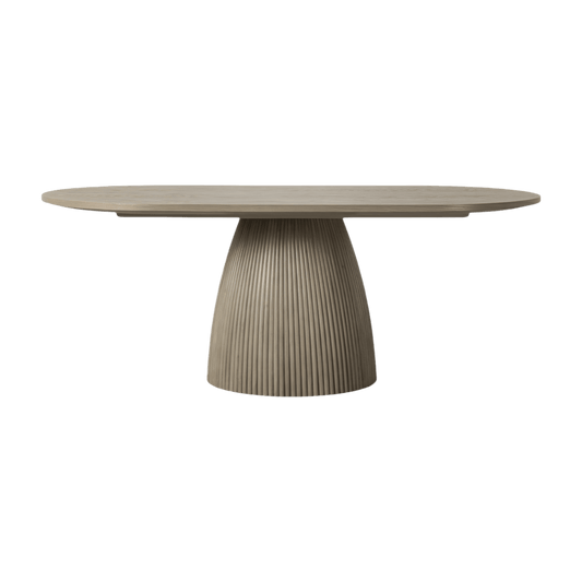 Oxford Rectangular Dining Table Greige Oak