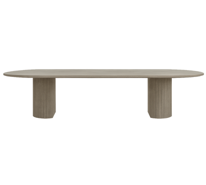 Oxford Rectangular XL Dining Table Greige Oak