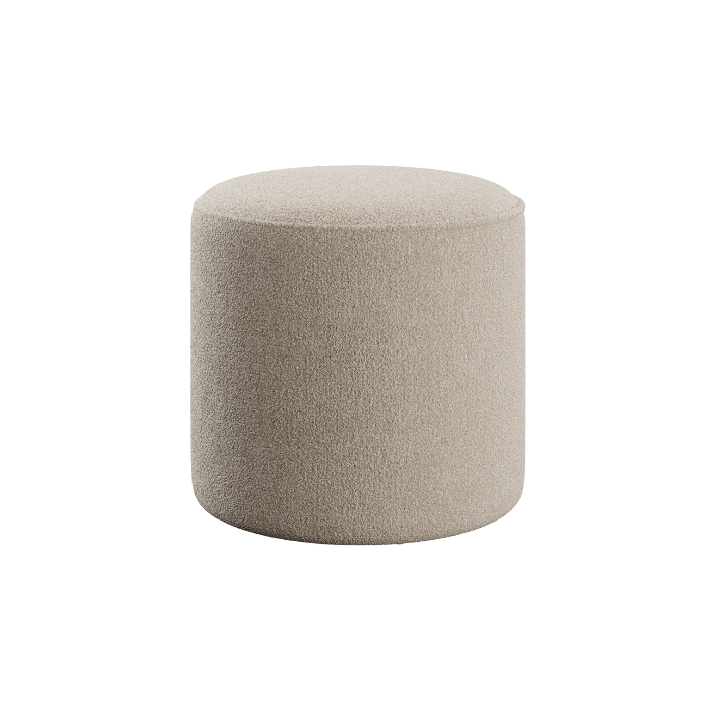 Elora Ottoman Greige Boucle