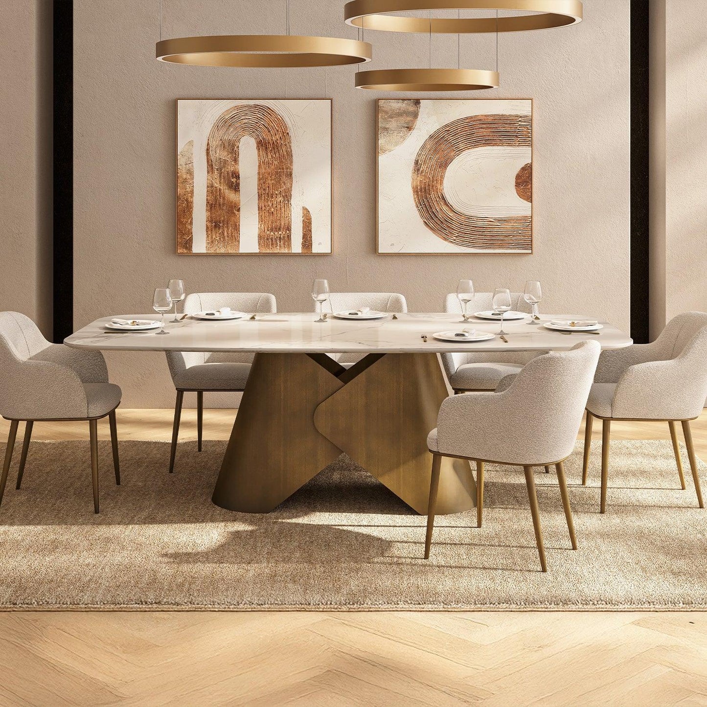 Siena Dining Table White