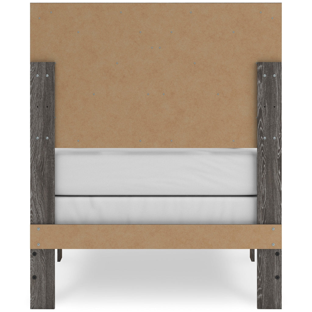 Sylveri Twin Chevron Panel Bed|B4801-TwinBed