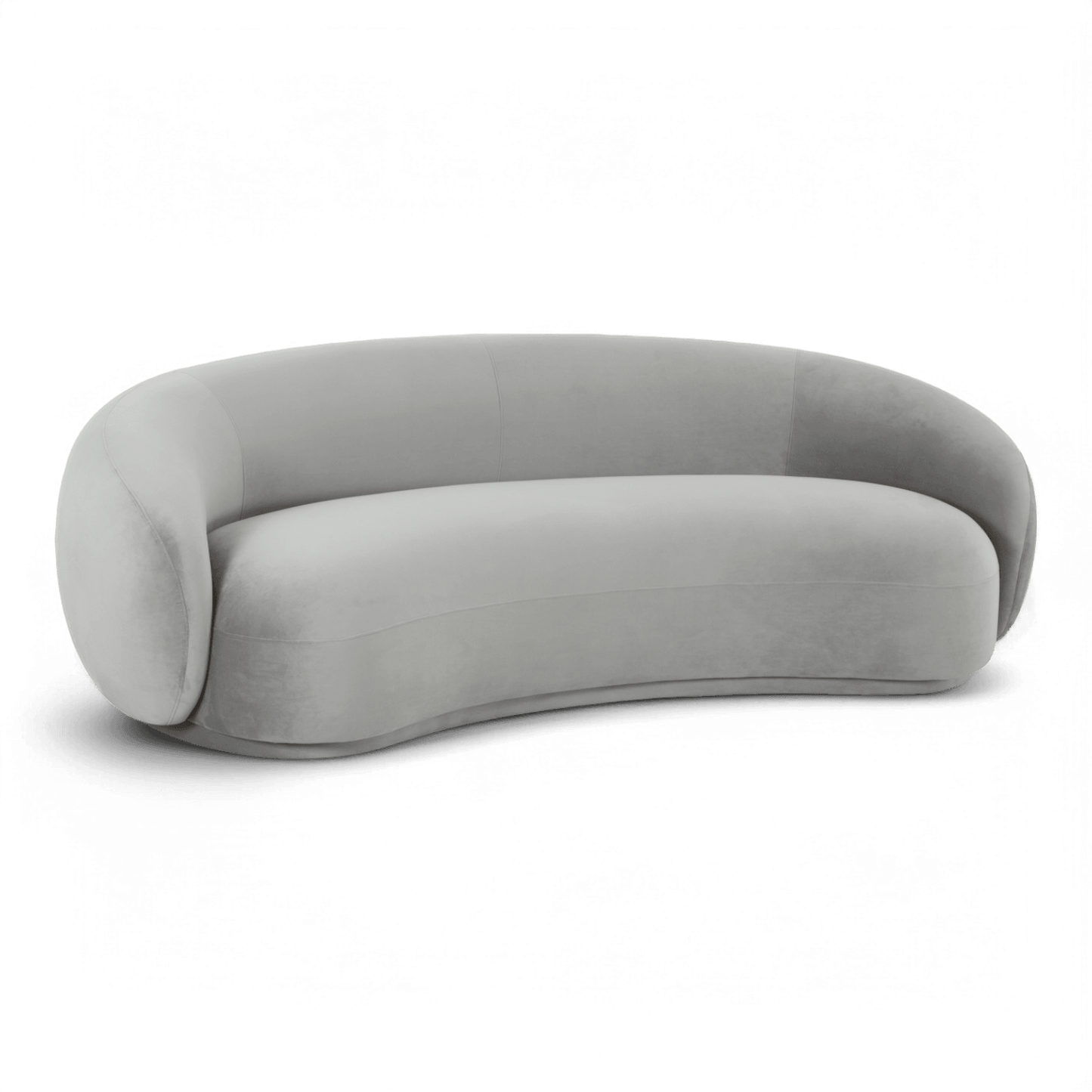 Urbana Light Grey Velvet Sofa