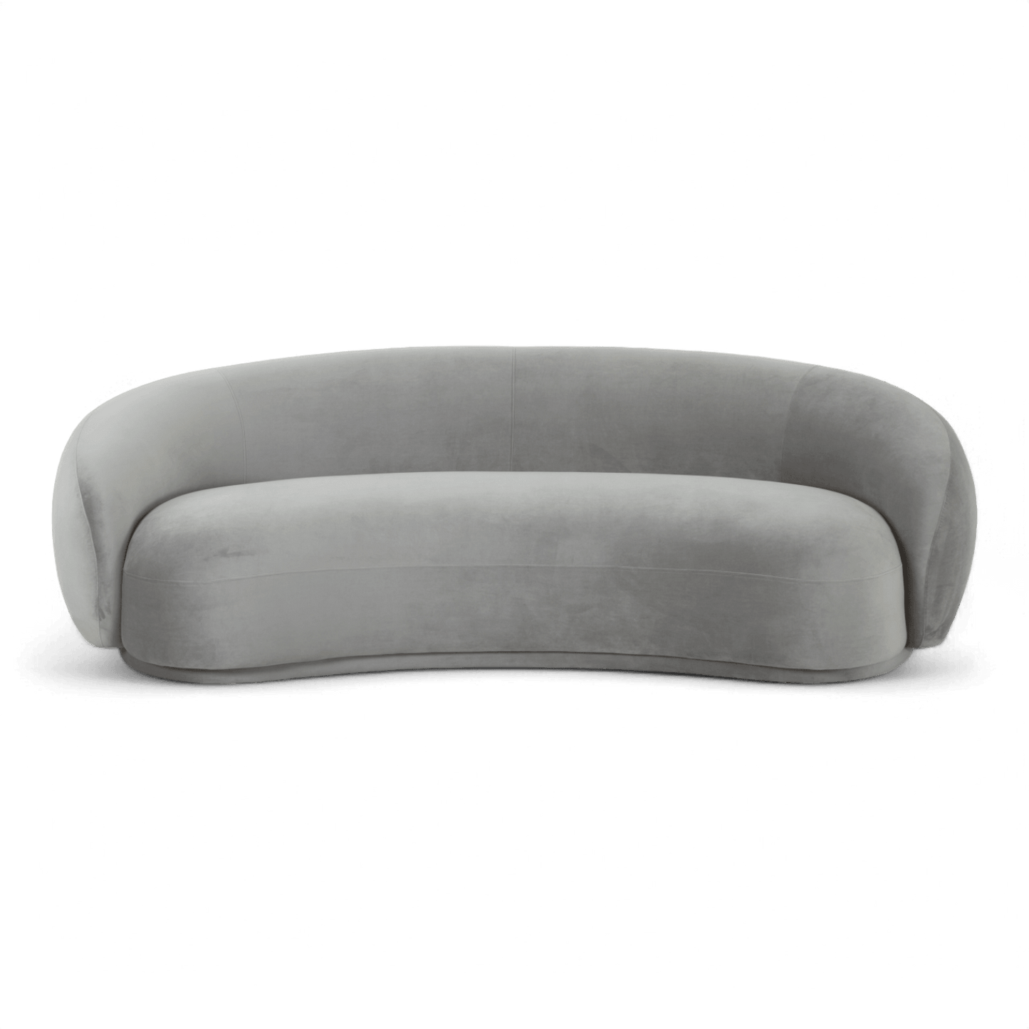 Urbana Light Grey Velvet Sofa