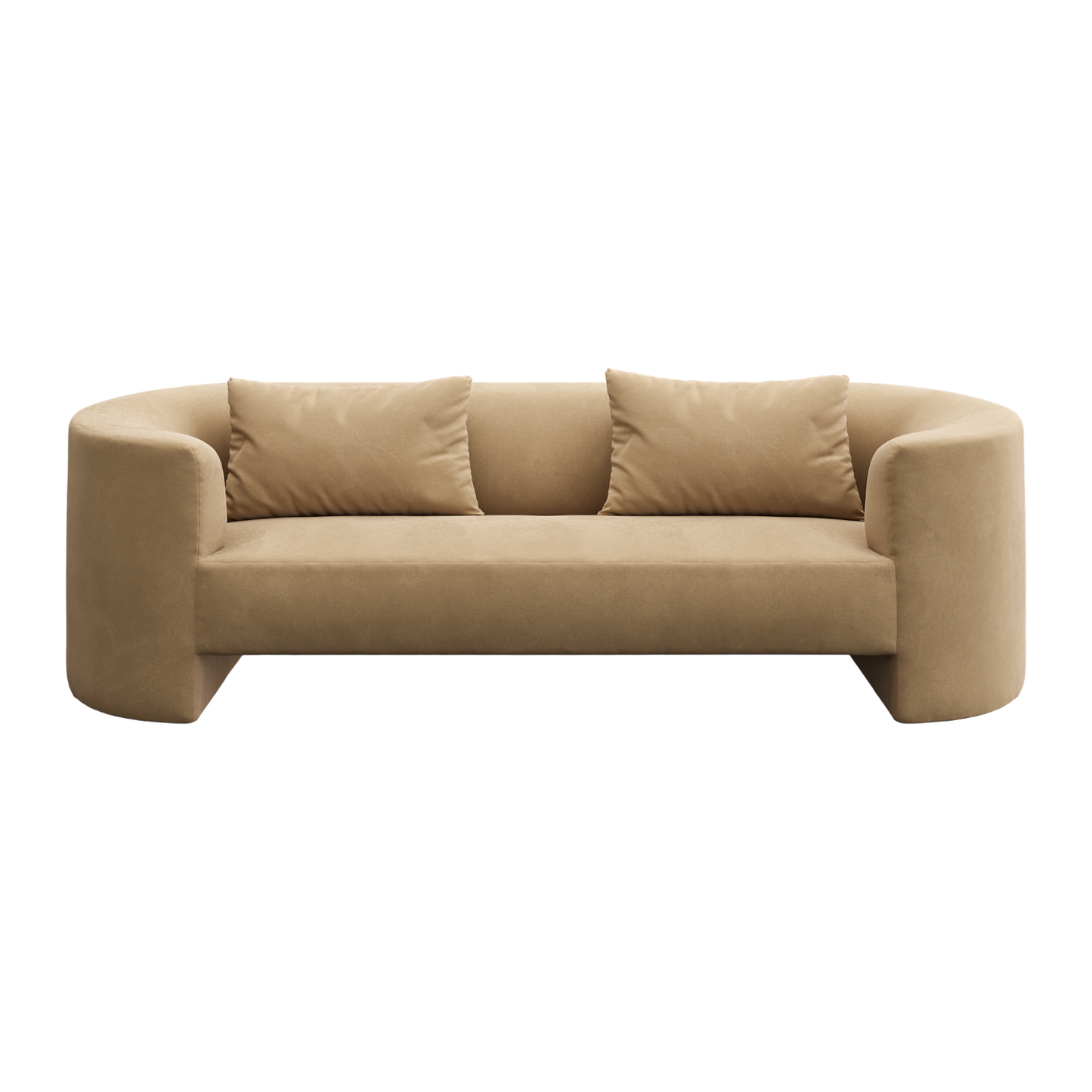 Elora 3 Seater Sofa Camel Velvet