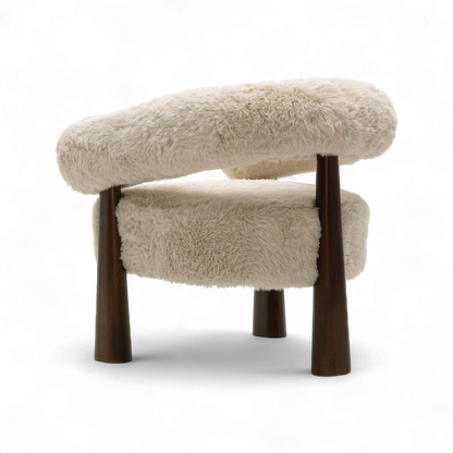 Veltrix Lounge Chair Vegan Shearling