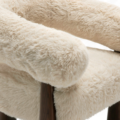 Veltrix Lounge Chair Vegan Shearling