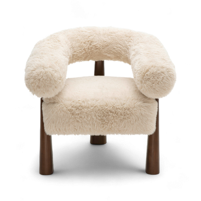 Veltrix Lounge Chair Vegan Shearling
