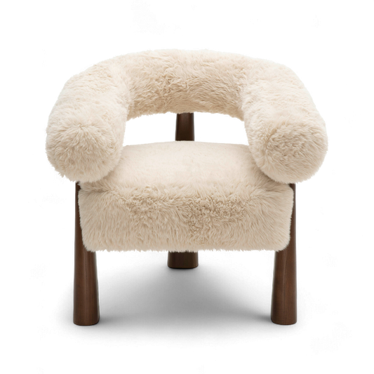 Veltrix Lounge Chair Vegan Shearling