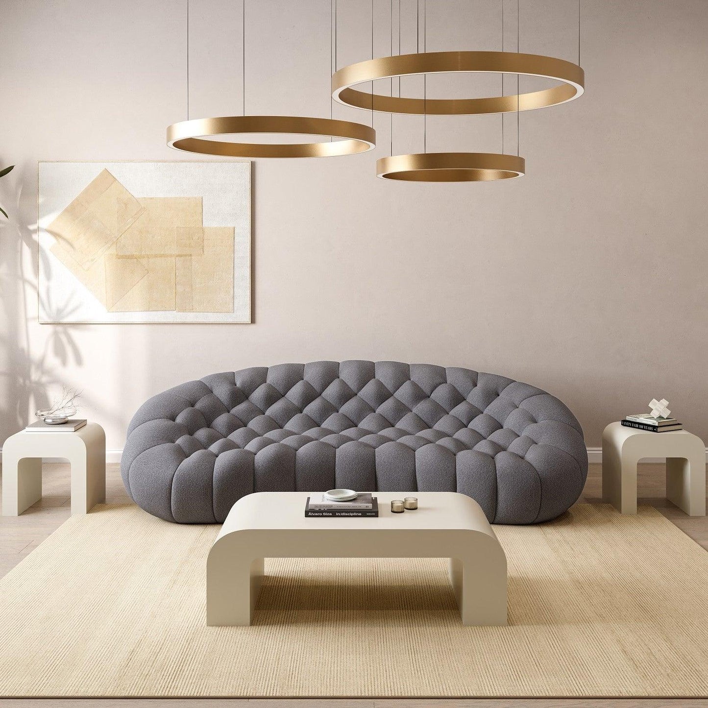 Warby 3 Seater Sofa Grey
