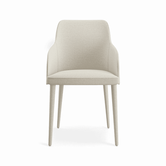 Zeta Dining Chair White Linen