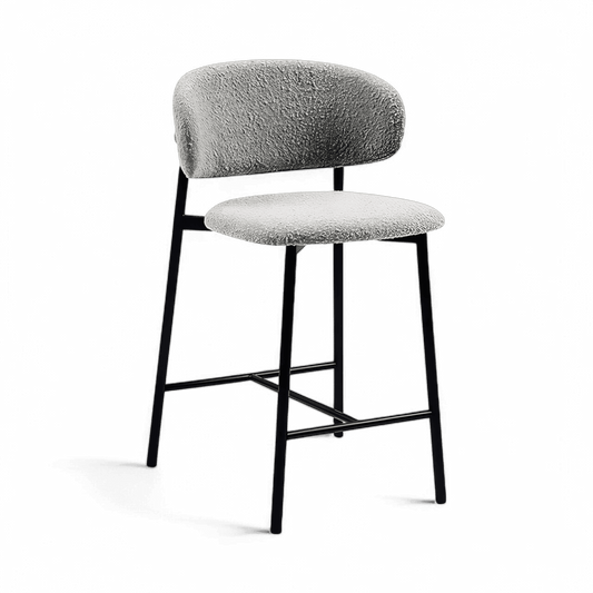 Zoya Counter Stool Gray Boucle