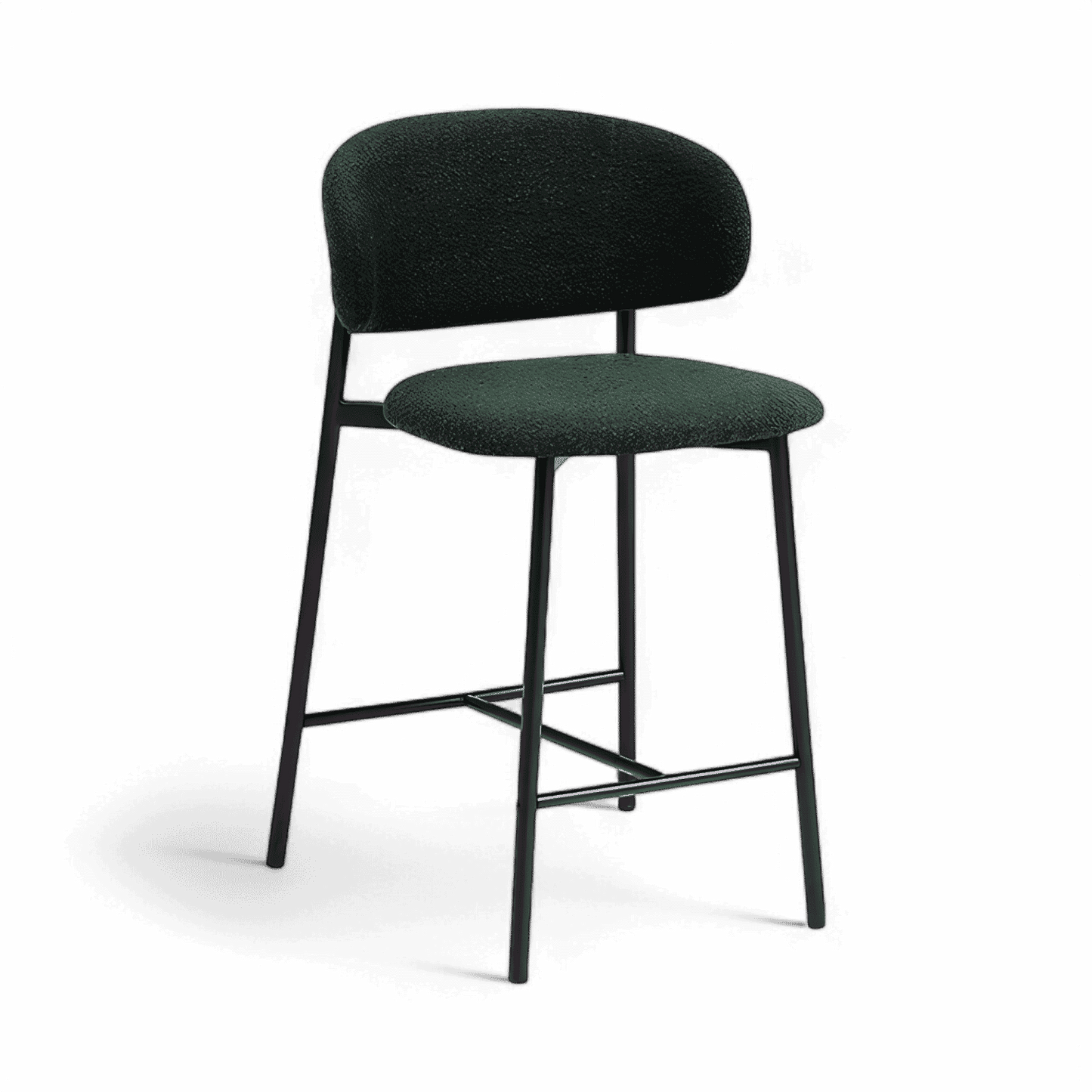 Zoya Counter Stool Green Boucle