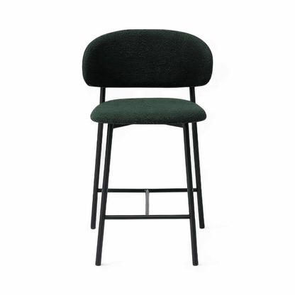 Zoya Counter Stool Green Boucle