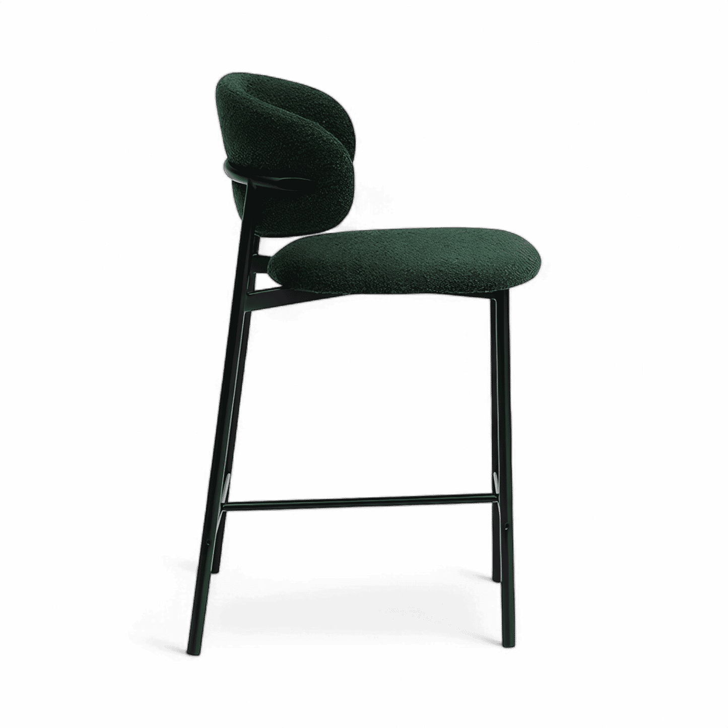 Zoya Counter Stool Green Boucle