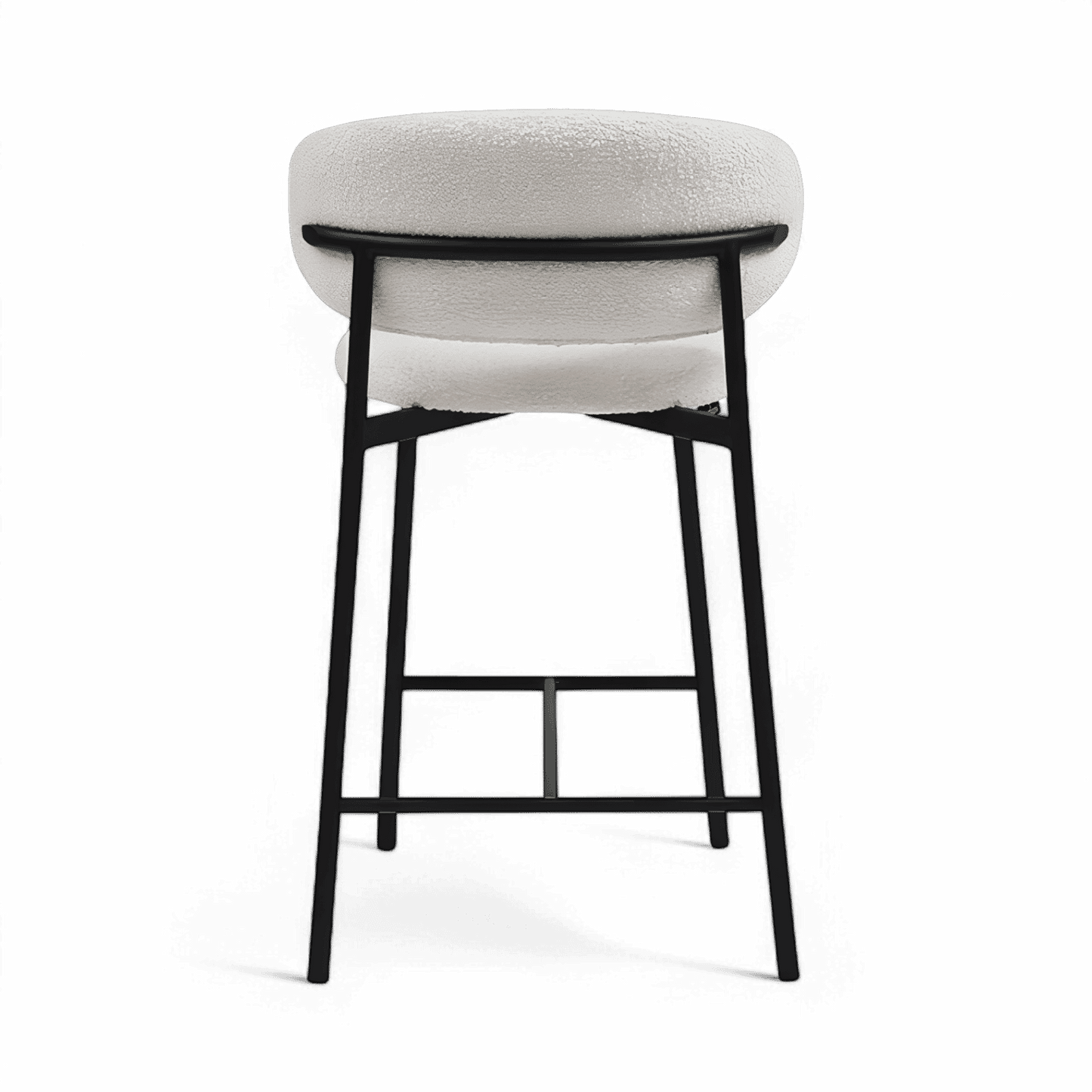 Zoya Counter Stool White Boucle