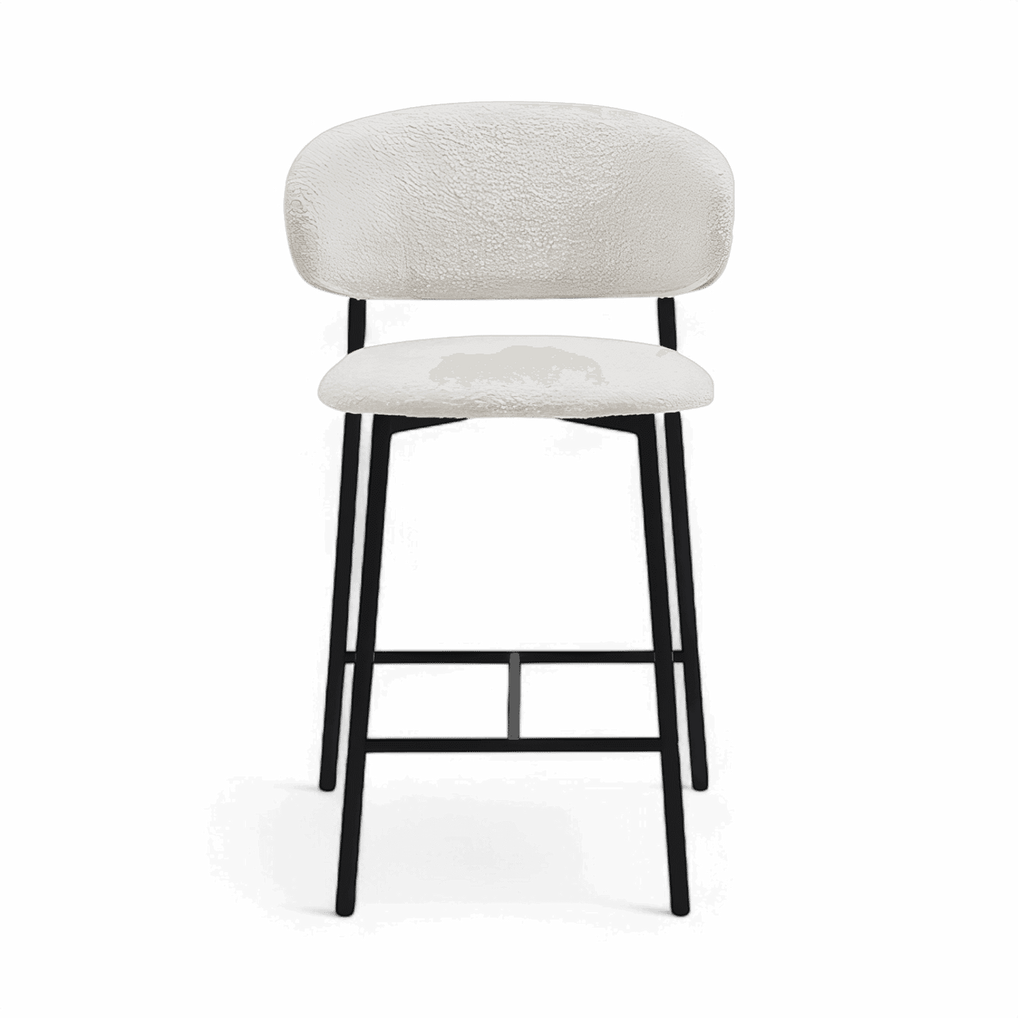 Zoya Counter Stool White Boucle