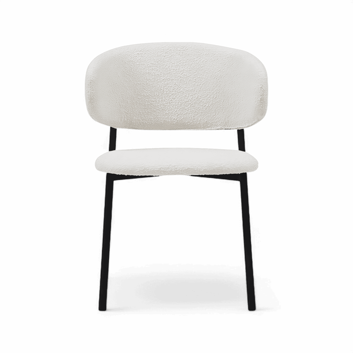 Zoya Dining Chair White Boucle