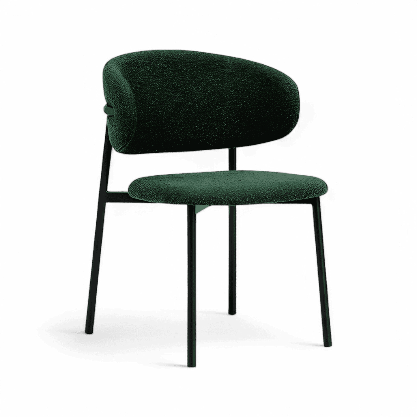 Zoya Dining Chair Green Boucle
