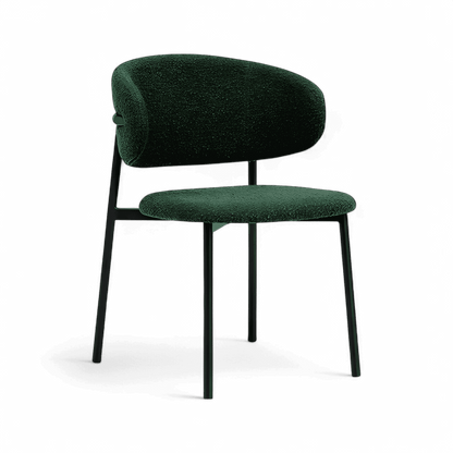 Zoya Dining Chair Green Boucle