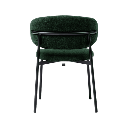 Zoya Dining Chair Green Boucle