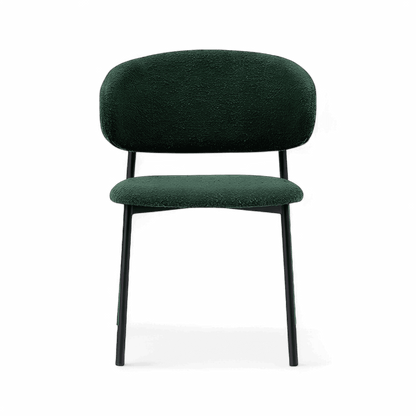 Zoya Dining Chair Green Boucle