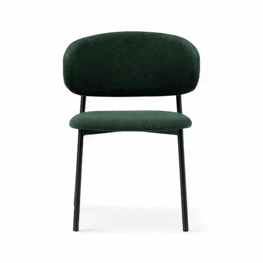 Zoya Dining Chair Green Boucle
