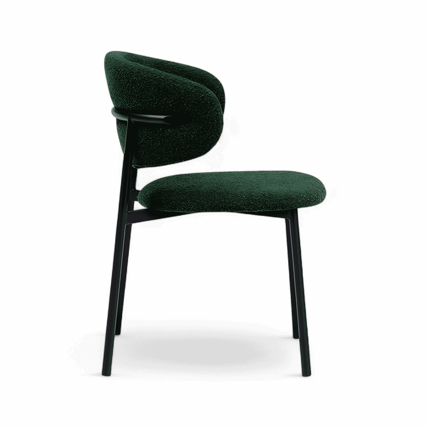 Zoya Dining Chair Green Boucle